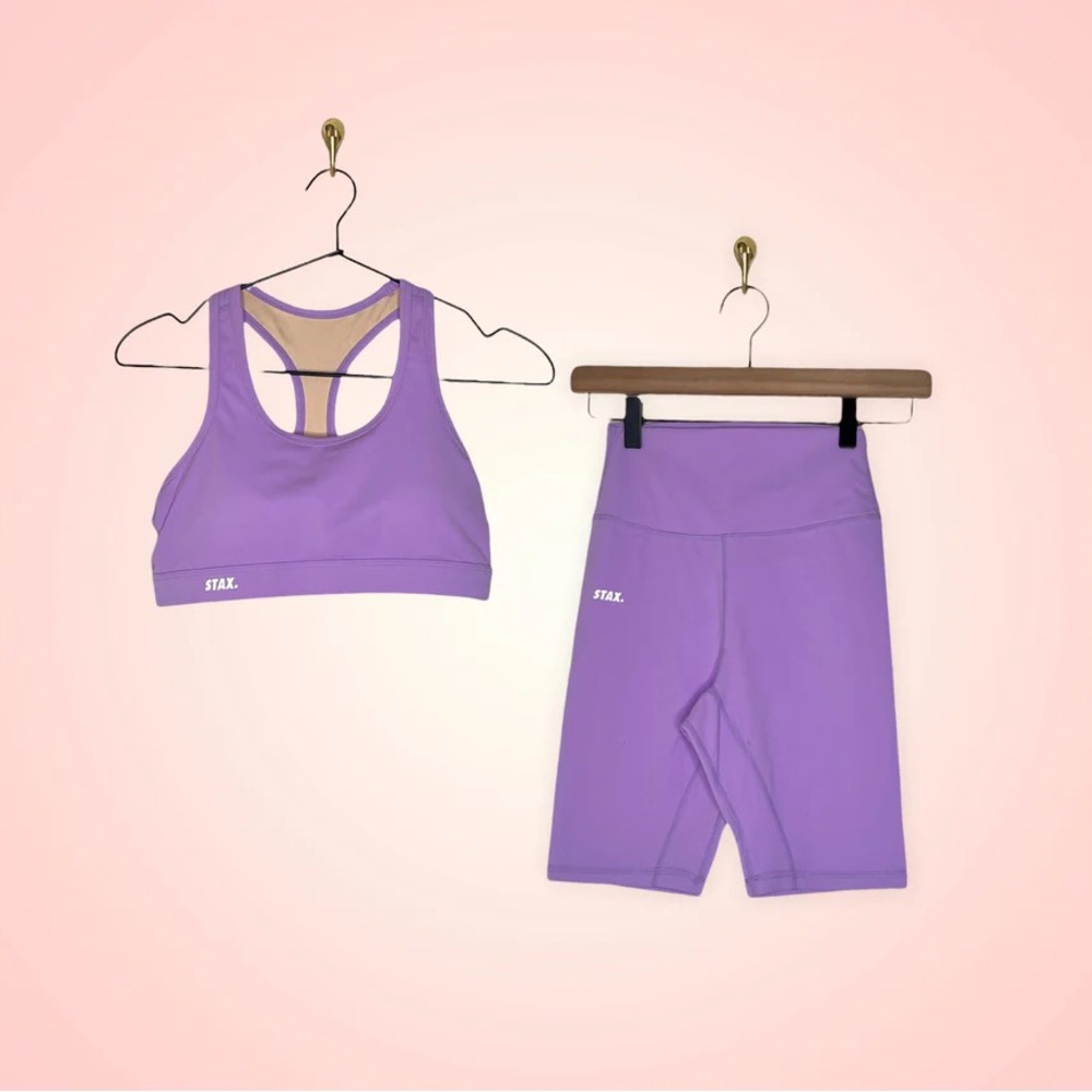 Stax purple shorts set (Sz XS/S)